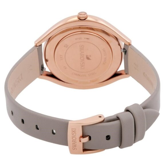 NWT Authentic Swarovski Crystalline Aura Quartz White Silver-tone Dial Women's W - Picture 3 of 3